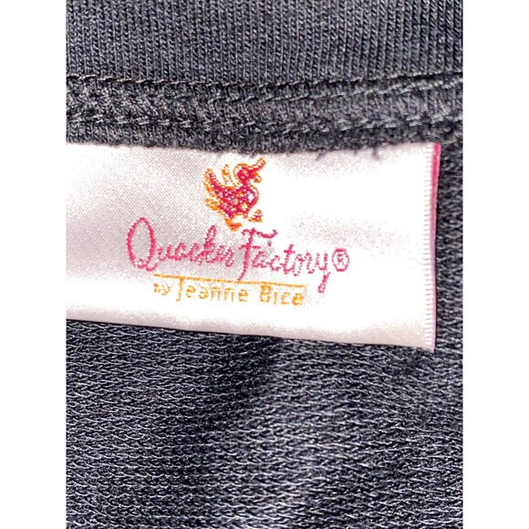 QUACKER FACTORY Sequin Swirl Terry Bomber Jacket-1X Black - Picture 11 of 11